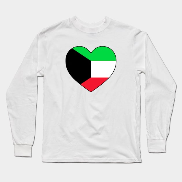 Heart - Kuwait Long Sleeve T-Shirt by Tridaak